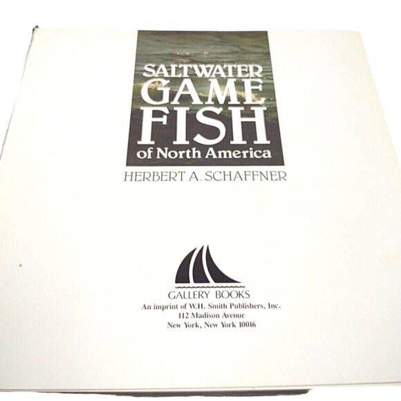 Saltwater Game Fish of North America Book Herbert A. Schaffner 1989 Hunting VTG - Picture 2 of 12